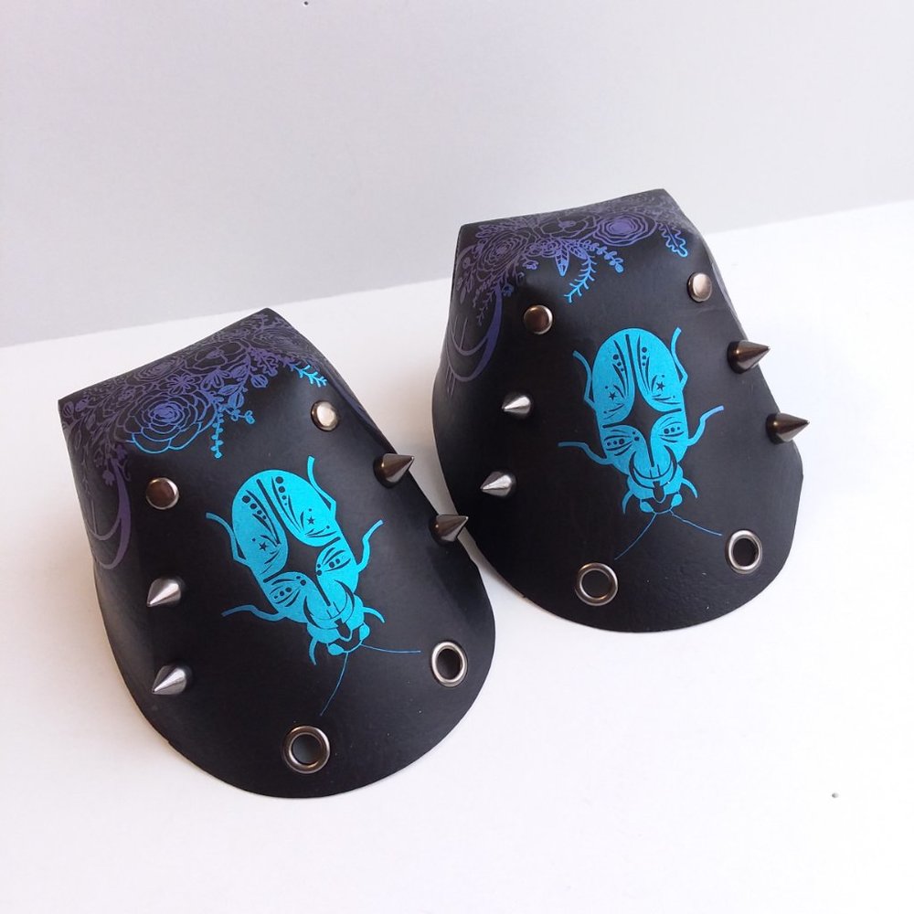 Custom Roller Skate Toe Guards Moon Beetle - Picture 7 of 14